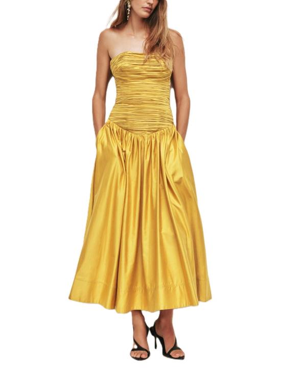 26SS 에이지 롱 원피스 26RE5587CHARSE Yellow - AJE