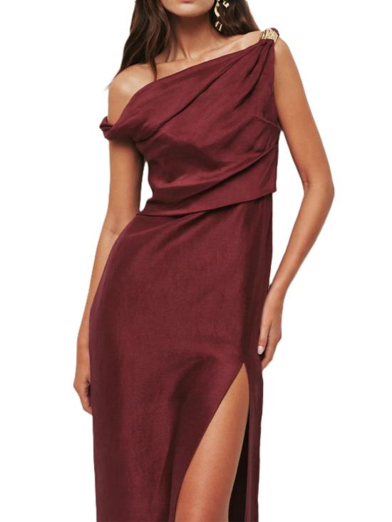 26SS 에이지 롱 원피스 25SS5358PLM Bordeaux - AJE