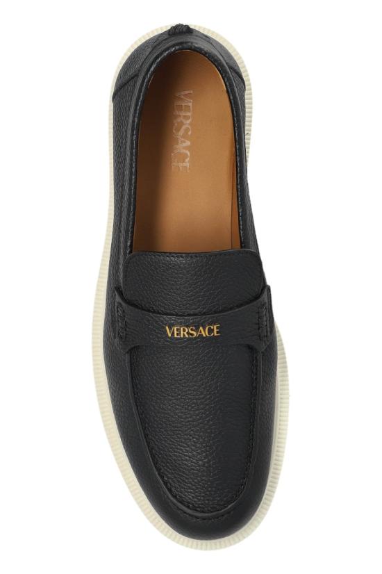  베르사체 로퍼 1017591 1A12647 1B090 Black - VERSACE