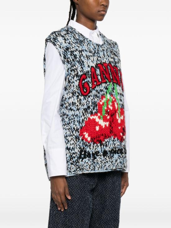 26SS 가니 스웨터 A1070119 561 Clear Blue - GANNI