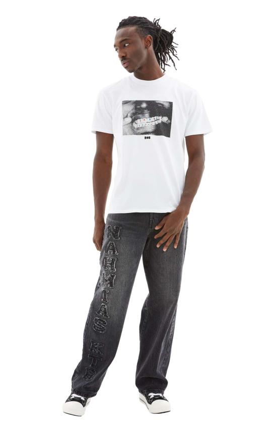  나미아스 반팔 티셔츠 그릴즈 티셔츠 화이트 - NAHMIAS