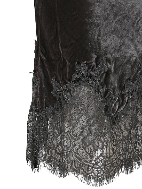 25FW 골드 호크 미디 원피스 GH 968 DARK GREY Grey - GOLD HAWK