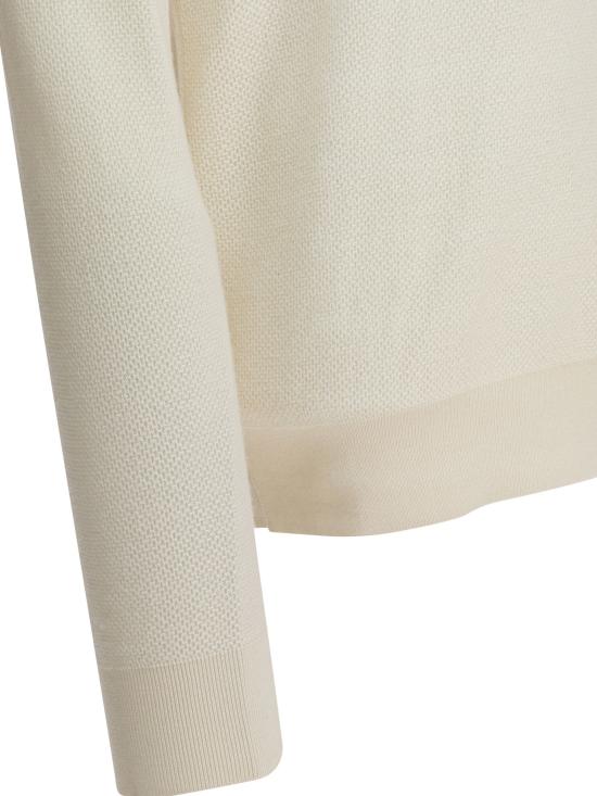 25FW 에르메네질도제냐 스웨터 UGK93A2131N01 White - ERMENEGILDO ZEGNA