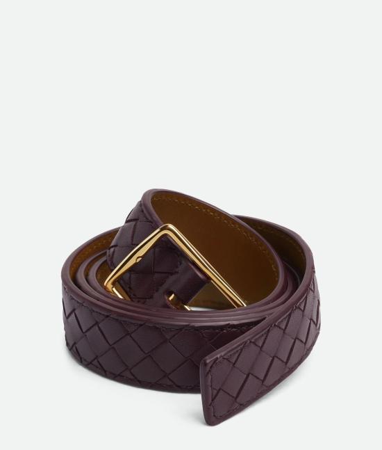26SS 보테가베네타 레귤러 벨트 855244V5N222860 Bordeaux - BOTTEGA VENETA