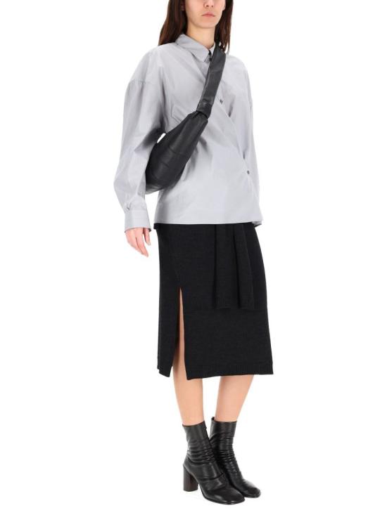 25FW 르메르 스트레이트 칼라 트위스트 셔츠 SH1141 LF1500BG219 GREY - LEMAIRE