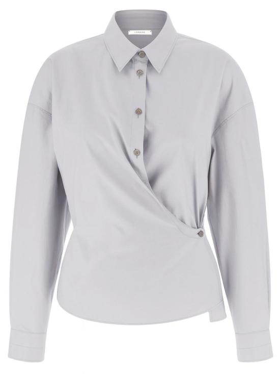 25FW 르메르 스트레이트 칼라 트위스트 셔츠 SH1141 LF1500BG219 GREY