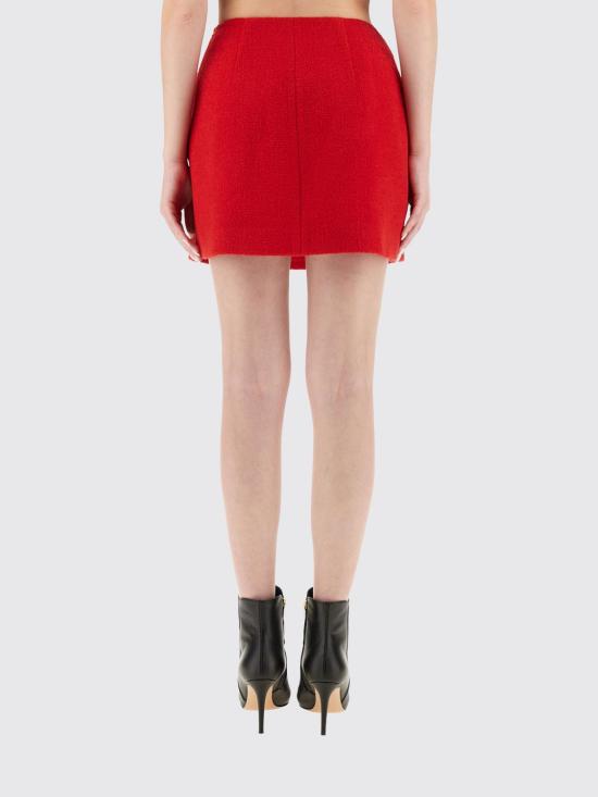 25FW 발망 숏 스커트 FF1LBA89WD03 3AC Red - BALMAIN