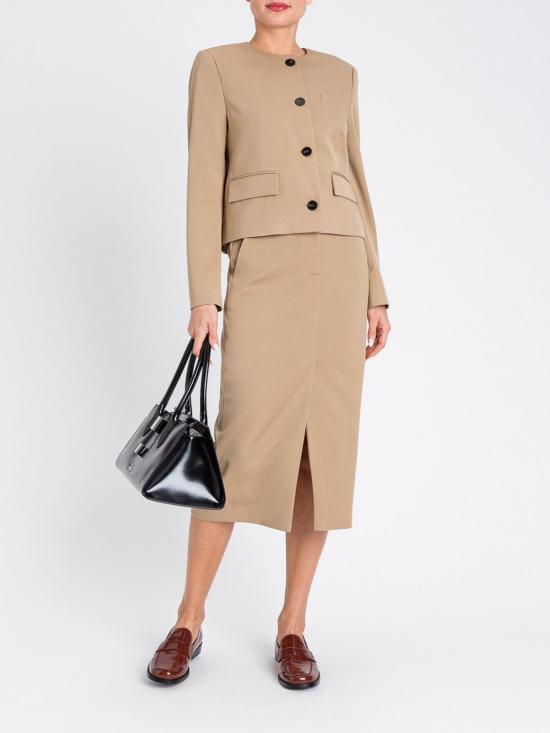 25FW 액티튜드 트윈세트 미디 스커트 252AP2054 12564 Camel - ACTITUDE TWINSET