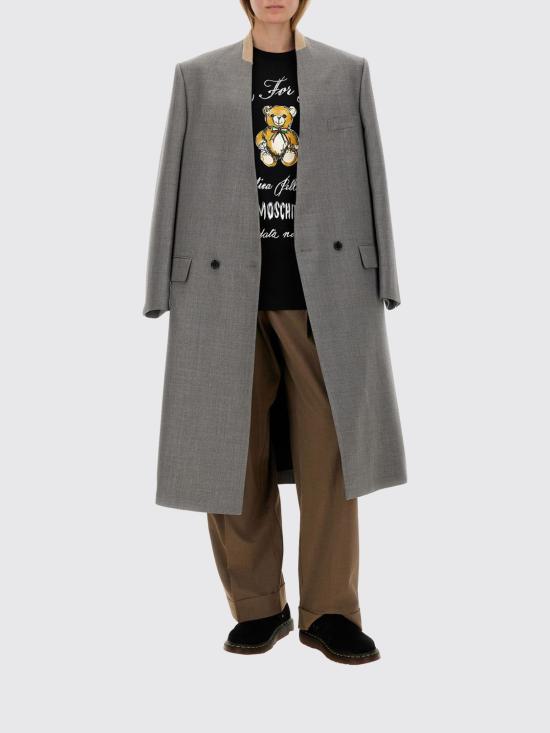 25FW 모스키노 반팔 티셔츠 07105441 1555 Black - MOSCHINO