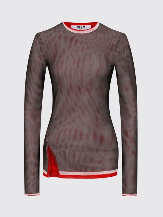 25FW 엠에스지엠 긴팔 티셔츠 3942MDM082578209 9A Black