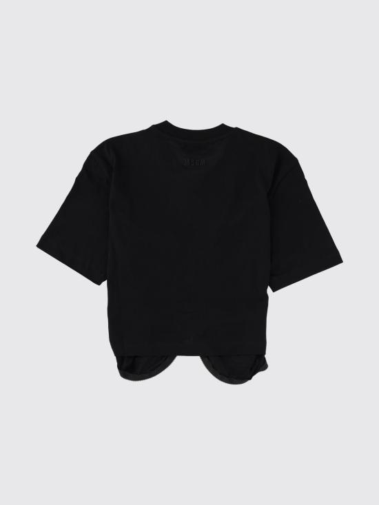 25FW 엠에스지엠 반팔 티셔츠 3941MDM91257798 99 Black - MSGM