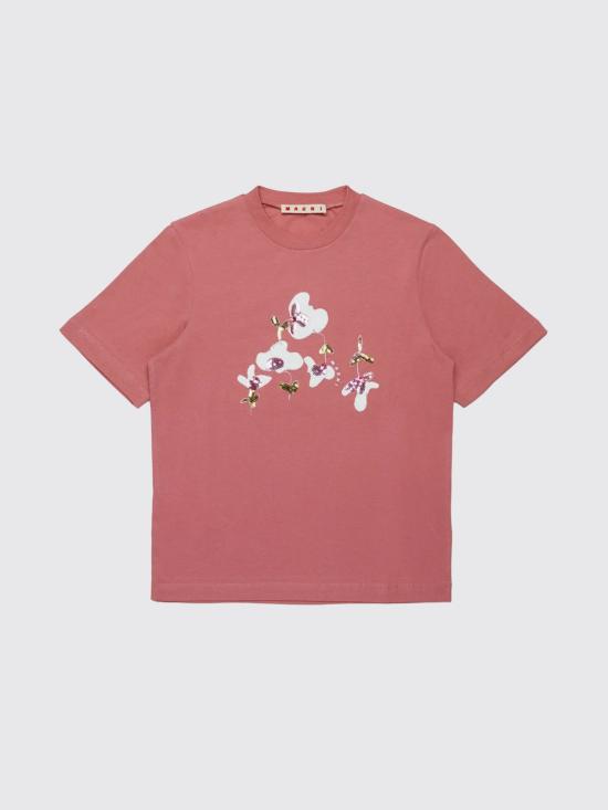 25FW [키즈] 마르니 티셔츠 M01596KM00HZ 0M350 Pink