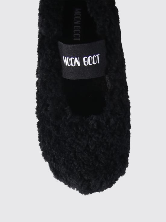 26SS 문부츠 시어링 퍼 발레리나 플랫슈즈 80D2400010 N001 Black - MOON BOOT