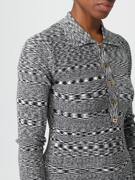 25FW 가니 폴로 티셔츠 K2606 099 Black - GANNI