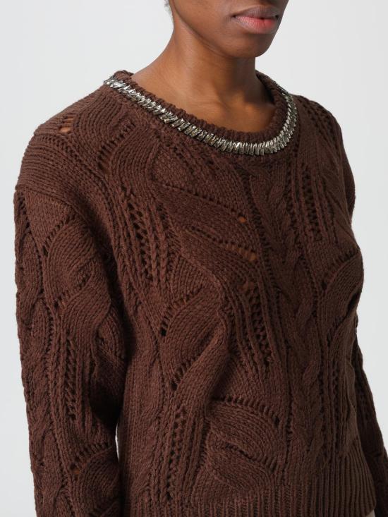 25FW 리우조 스웨터 MF5452MA37R 90915 Brown - LIU JO