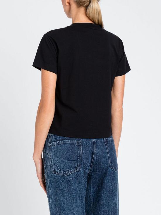 25FW 액티튜드 트윈세트 반팔 티셔츠 252AP2012 00006 Black - ACTITUDE TWINSET