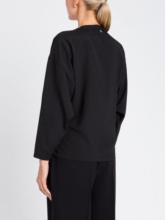 25FW 액티튜드 트윈세트 긴팔 티셔츠 252AP2140 00006 Black - ACTITUDE TWINSET