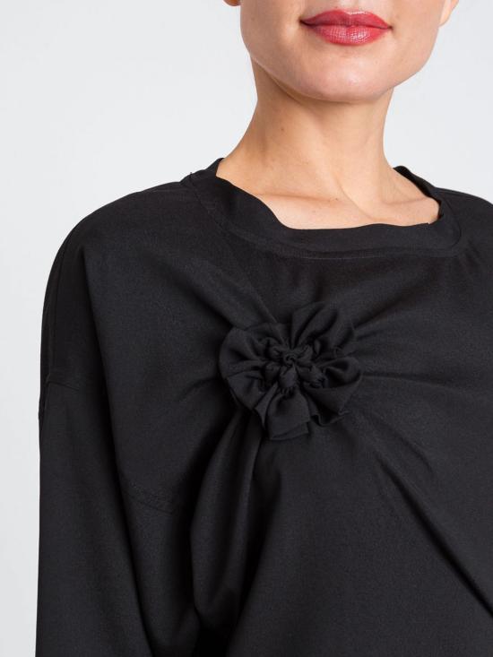 25FW 액티튜드 트윈세트 긴팔 티셔츠 252AP2140 00006 Black - ACTITUDE TWINSET