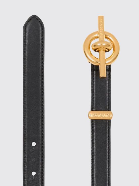 26SS 발망 레귤러 벨트 GN1WJ217LSAX 0PA Black - BALMAIN