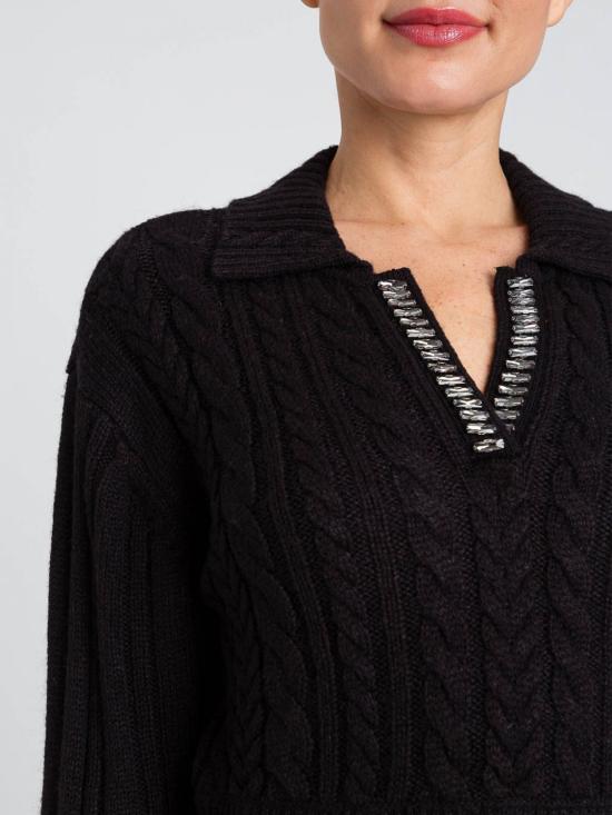 25FW 액티튜드 트윈세트 가디건 252AP3101 00006 Black - ACTITUDE TWINSET