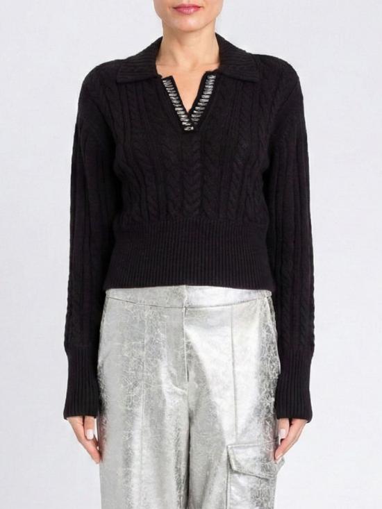 25FW 액티튜드 트윈세트 가디건 252AP3101 00006 Black