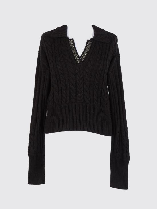 25FW 액티튜드 트윈세트 가디건 252AP3101 00006 Black - ACTITUDE TWINSET