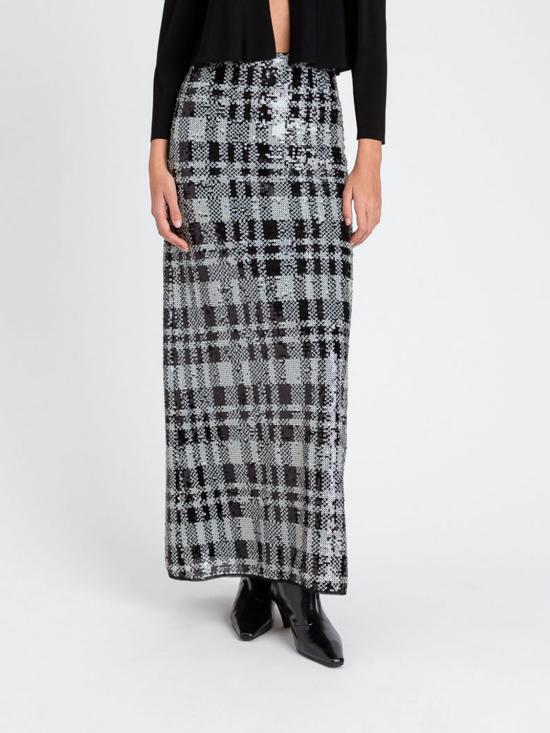 25FW 액티튜드 트윈세트 롱 스커트 252AT2263 12922 Black