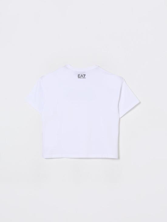25FW [키즈] 엠포리오 아르마니 티셔츠 7G000127AF10373 U0002 White - EMPORIO ARMANI