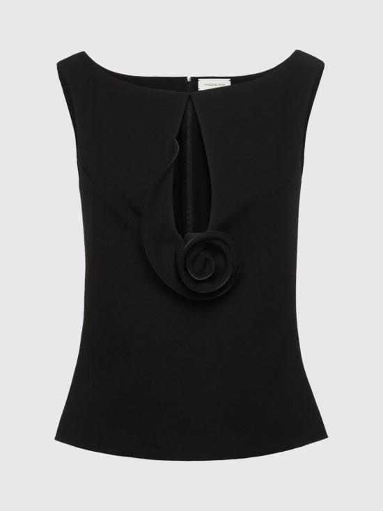 25FW 마그다뷰트림 민소매 티셔츠 235925 Black