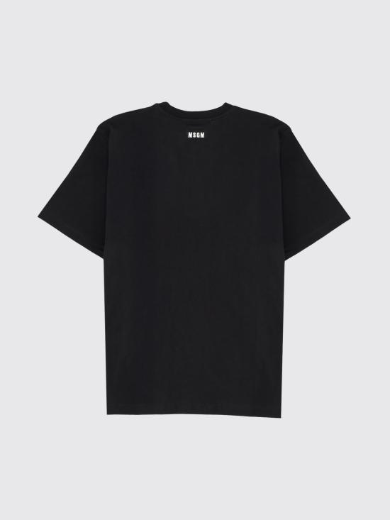 25FW 엠에스지엠 반팔 티셔츠 3940MM120257798 99 Black - MSGM