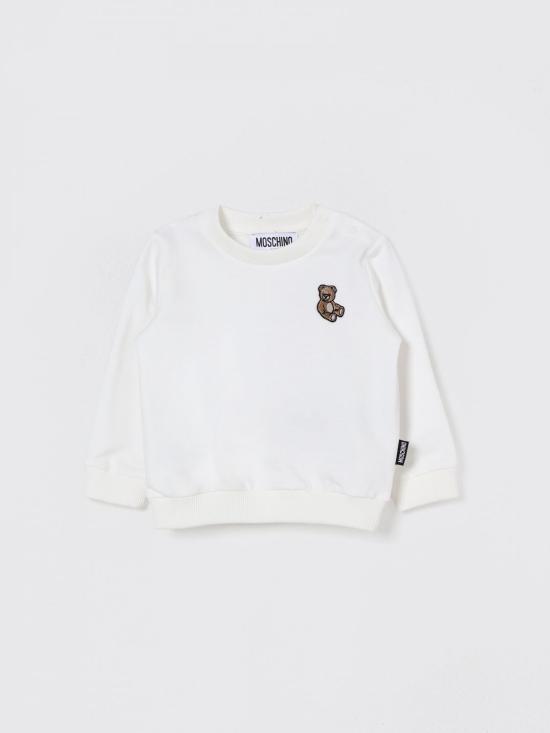 25FW [키즈] 모스키노 풀오버 MQF060LCA40 10063 White