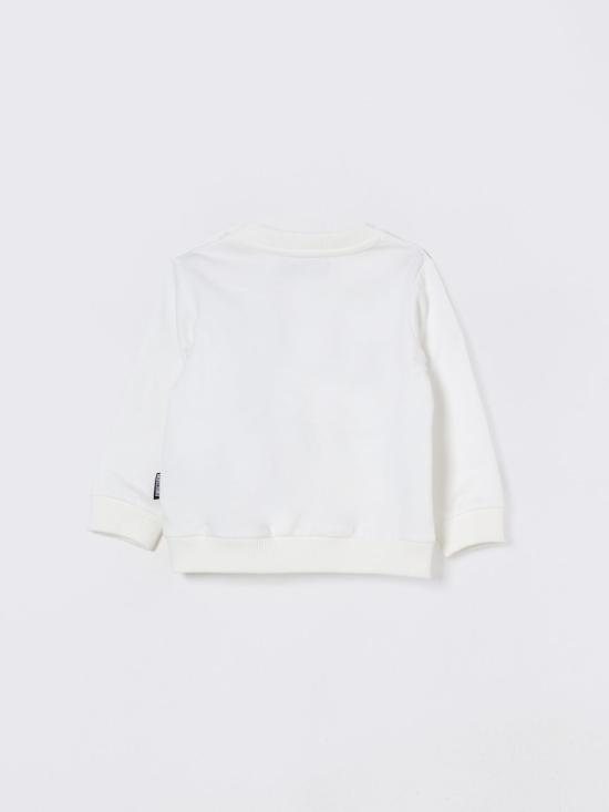 25FW [키즈] 모스키노 풀오버 MQF060LCA40 10063 White - MOSCHINO