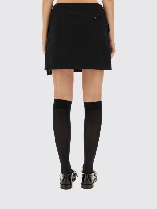 25FW 모스키노 숏 스커트 01035438 0555 Black - MOSCHINO