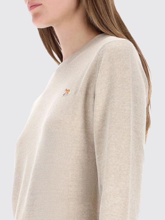 25FW 메종키츠네 베이비 폭스 메리노 레귤러 점퍼 PW00801KT1181 H218 Beige - MAISON KITSUNE