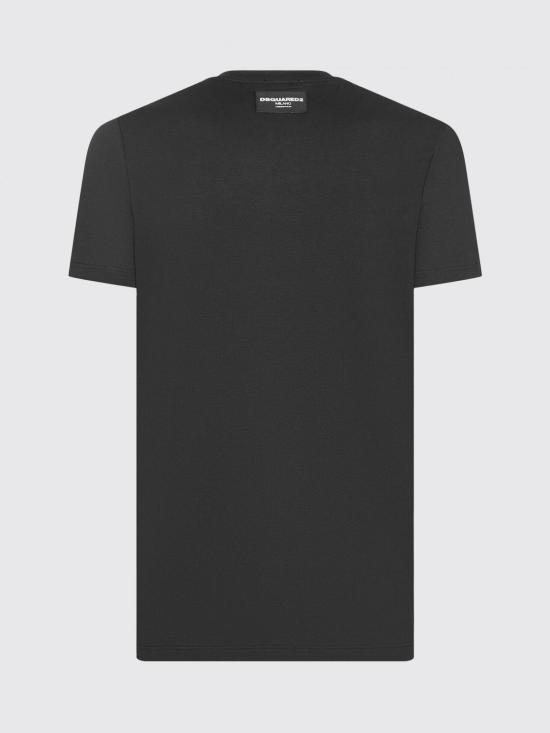 25FW 디스퀘어드2 반팔 티셔츠 D9M206000 001 Black - DSQUARED2