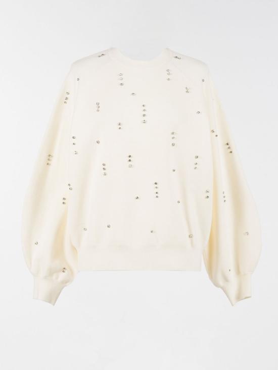 25FW 액티튜드 트윈세트 스웨터 252AT3050 00282 White - ACTITUDE TWINSET