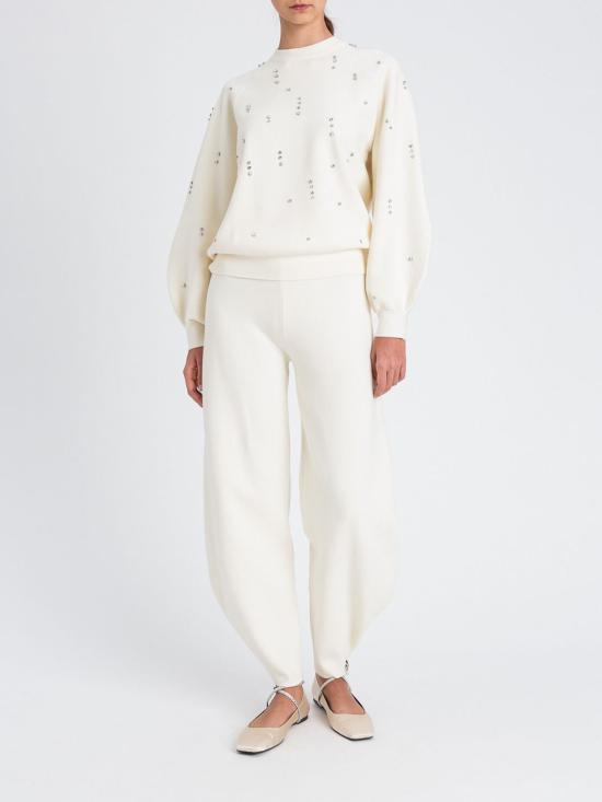 25FW 액티튜드 트윈세트 스웨터 252AT3050 00282 White - ACTITUDE TWINSET