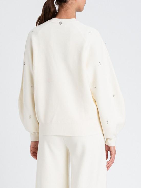 25FW 액티튜드 트윈세트 스웨터 252AT3050 00282 White - ACTITUDE TWINSET