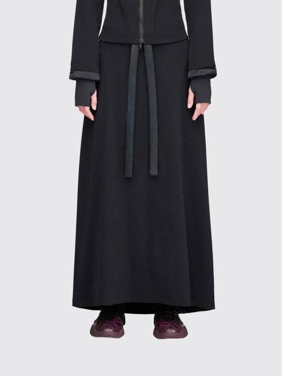25FW 와이쓰리 롱 스커트 JX2293 Black