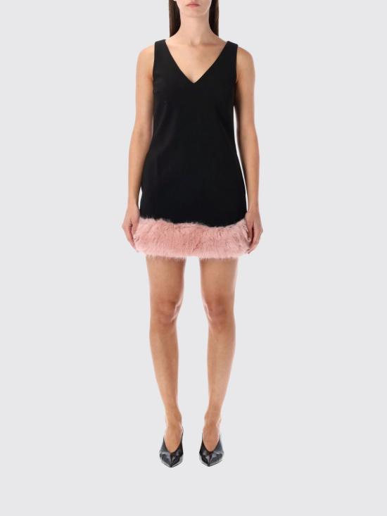 25FW 셀프 포트레이트 롱 원피스 AW25116SB Black