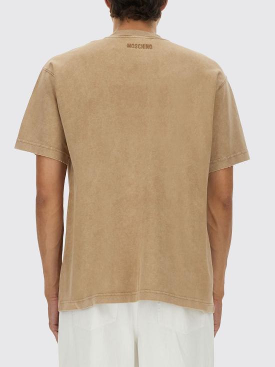 25FW 모스키노 반팔 티셔츠 07035244 1084 Brown - MOSCHINO