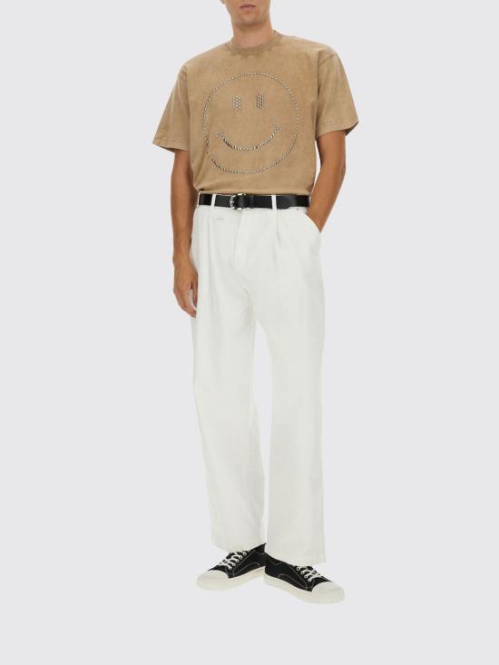 25FW 모스키노 반팔 티셔츠 07035244 1084 Brown - MOSCHINO