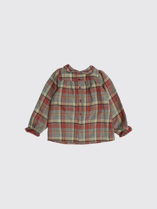 25FW [키즈] 봉쁘앙 셔츠 W05XBLW00011 352A Burgundy - BONPOINT