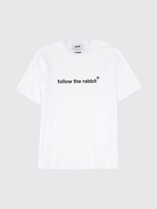 25FW 엠에스지엠 반팔 티셔츠 3940MM120257798 01 White