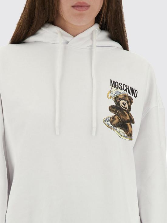 25FW 모스키노 스웨터 17075528 1001 White - MOSCHINO
