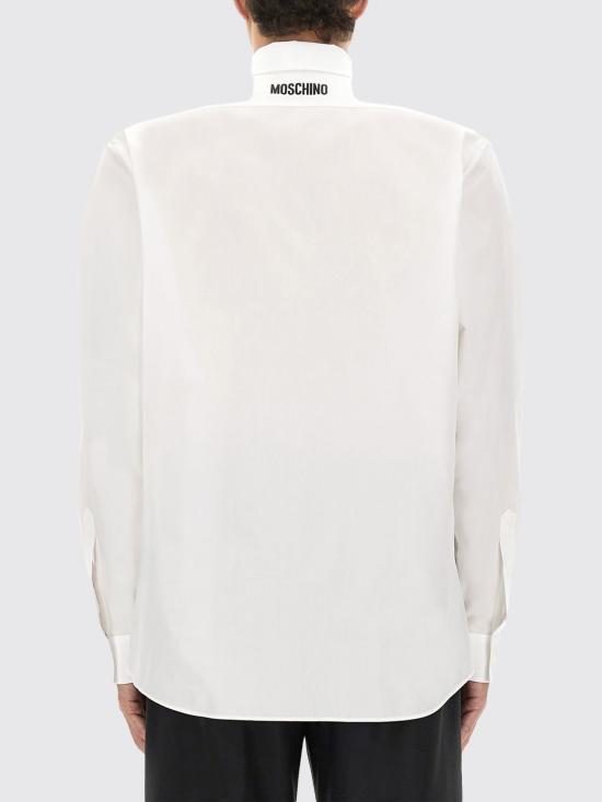 25FW 모스키노 긴팔 셔츠 02235235 1001 White - MOSCHINO