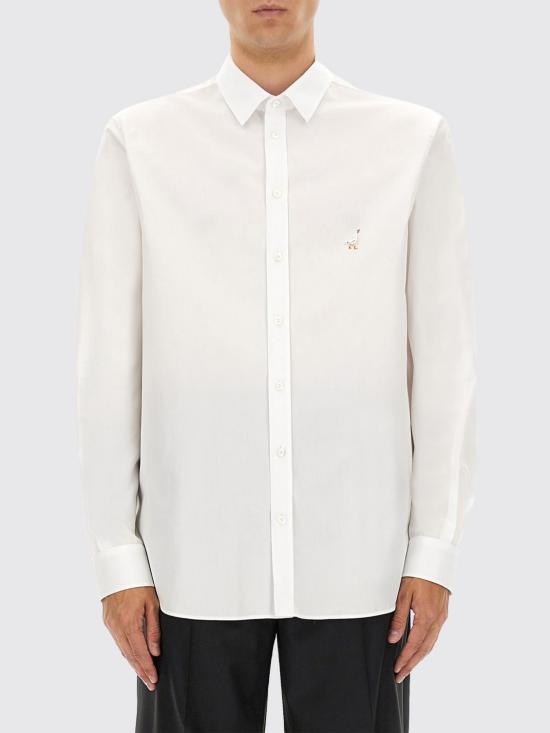 25FW 모스키노 긴팔 셔츠 02235235 1001 White