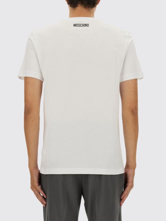25FW 모스키노 반팔 티셔츠 07075241 1001 White - MOSCHINO