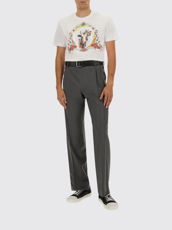 25FW 모스키노 반팔 티셔츠 07075241 1001 White - MOSCHINO