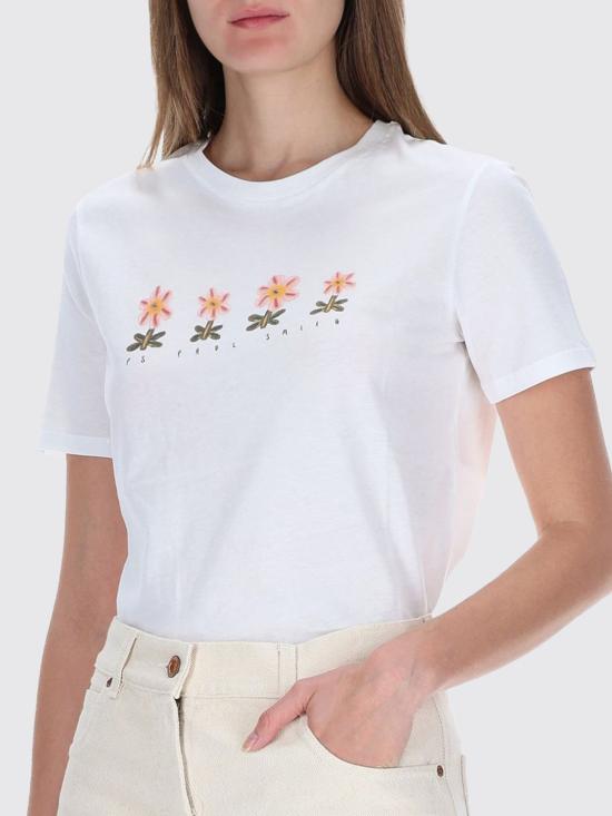 25FW 폴 스미스 반팔 티셔츠 W2RG799TP5428 01 White - PAUL SMITH